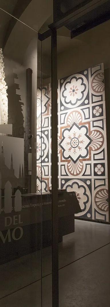 Entrance to the Museo del Duomo di Milano on Piazza del Duomo