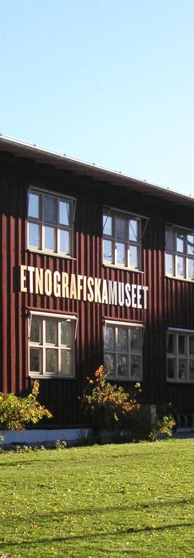 Exterior of Etnografiska museet, the Museum of Ethnography, in Stockholm's Museum Park