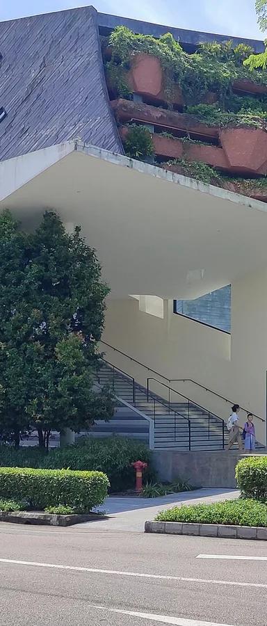 Front facade of the Lee Kong Chian Natural History Museum on NUS's Kent Ridge Campus
