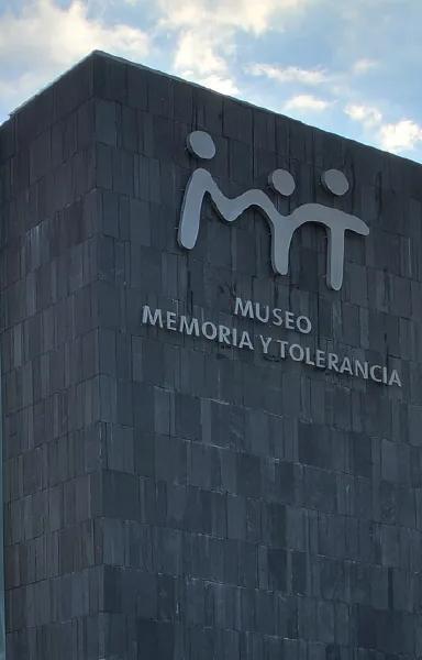 Exterior of the Museo Memoria y Tolerancia on Plaza Juárez, Mexico City