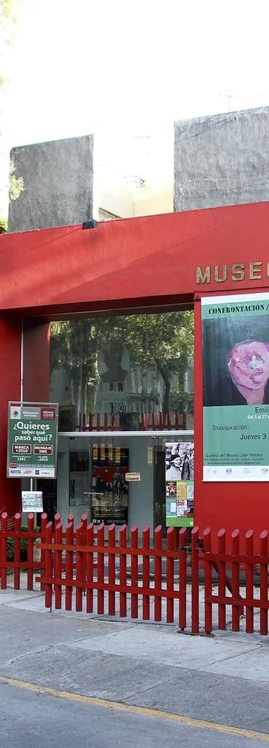 Facade of the Museo Casa de León Trotsky on Río Churubusco, Coyoacán