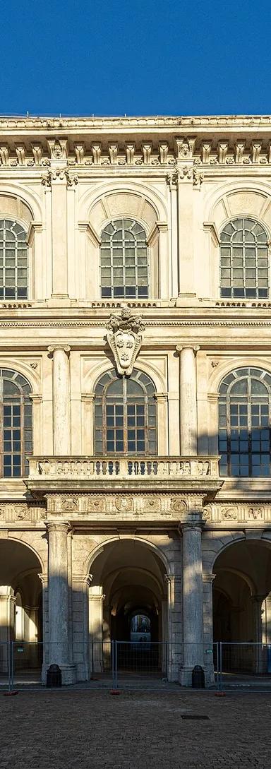 The Baroque facade of Palazzo Barberini in Rome