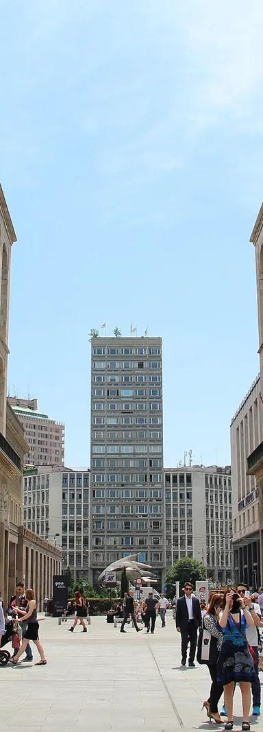The Palazzo dell'Arengario on Piazza del Duomo, home of the Museo del Novecento
