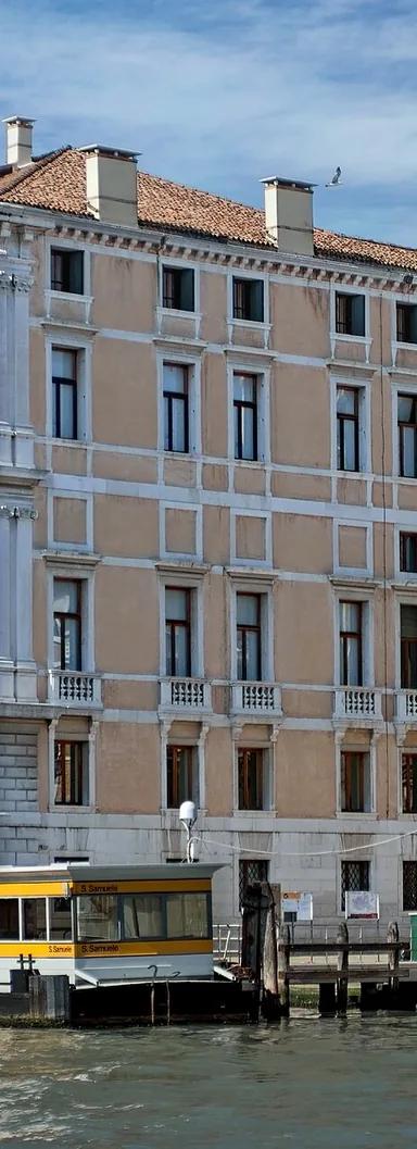 The Grand Canal facade of Palazzo Grassi in Venice