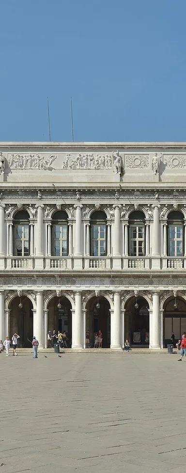 The Napoleonic Wing of the Procuratie on Piazza San Marco, entrance to the Museo Correr
