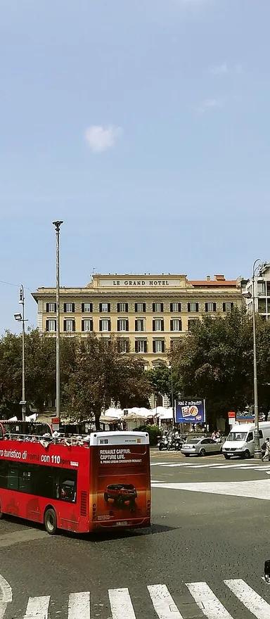 The historic St. Regis Rome (former Grand Hotel) near Piazza della Repubblica, home to Galleria Continua Roma