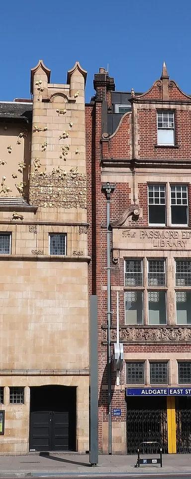 The Art Nouveau facade of the Whitechapel Gallery