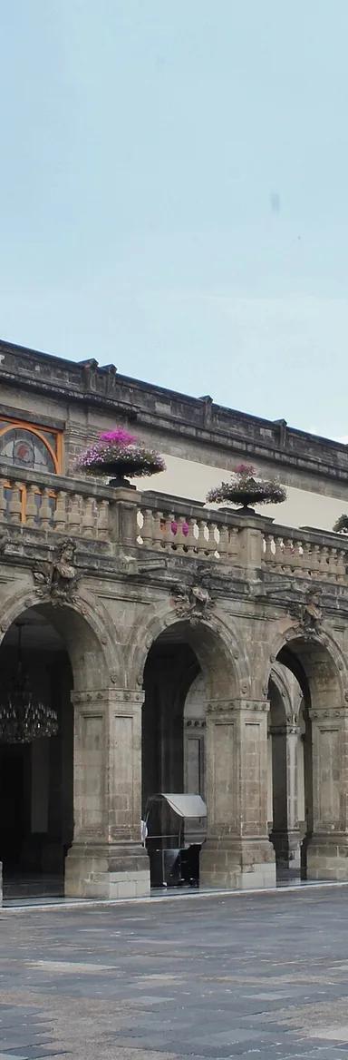 Chapultepec Castle on its hilltop in Chapultepec Park, Mexico City