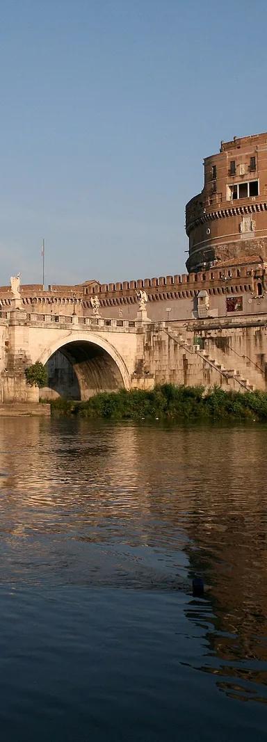 Castel Sant'Angelo and the Ponte Sant'Angelo over the Tiber, Rome