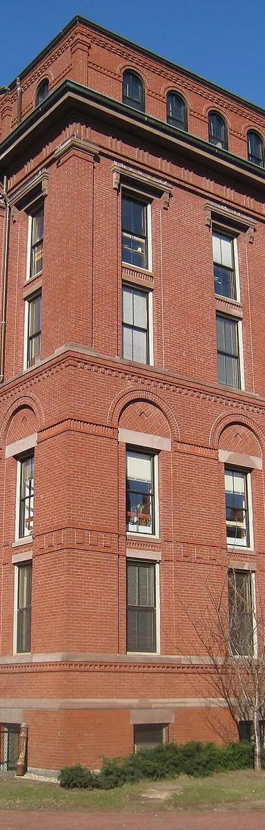 Brick exterior of Harvard's Peabody Museum of Archaeology & Ethnology on Divinity Avenue, Cambridge, Massachusetts