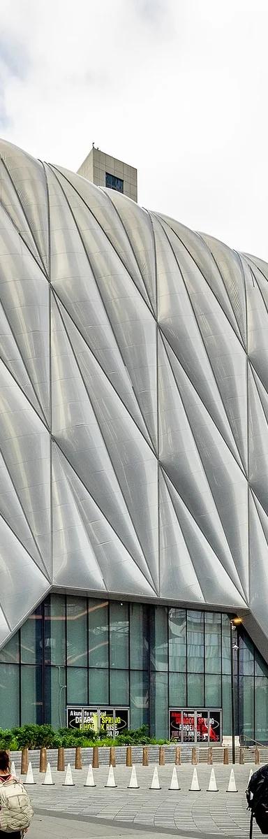 The Shed's telescoping steel-and-ETFE shell at Hudson Yards, New York