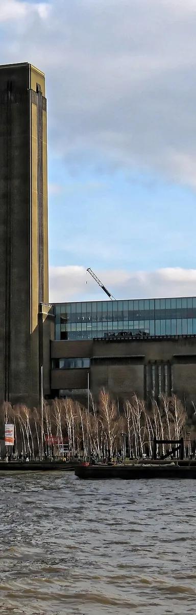 Tate Modern seen from across the Thames, the former Bankside Power Station